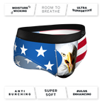 The Mascot | American Flag Ball Hammock® Pouch Underwear Briefs - Shinesty