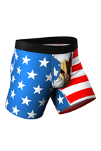 The Stars & Stripes | USA Ball Hammock® Boxer With Fly and Cheeky Pack - Shinesty