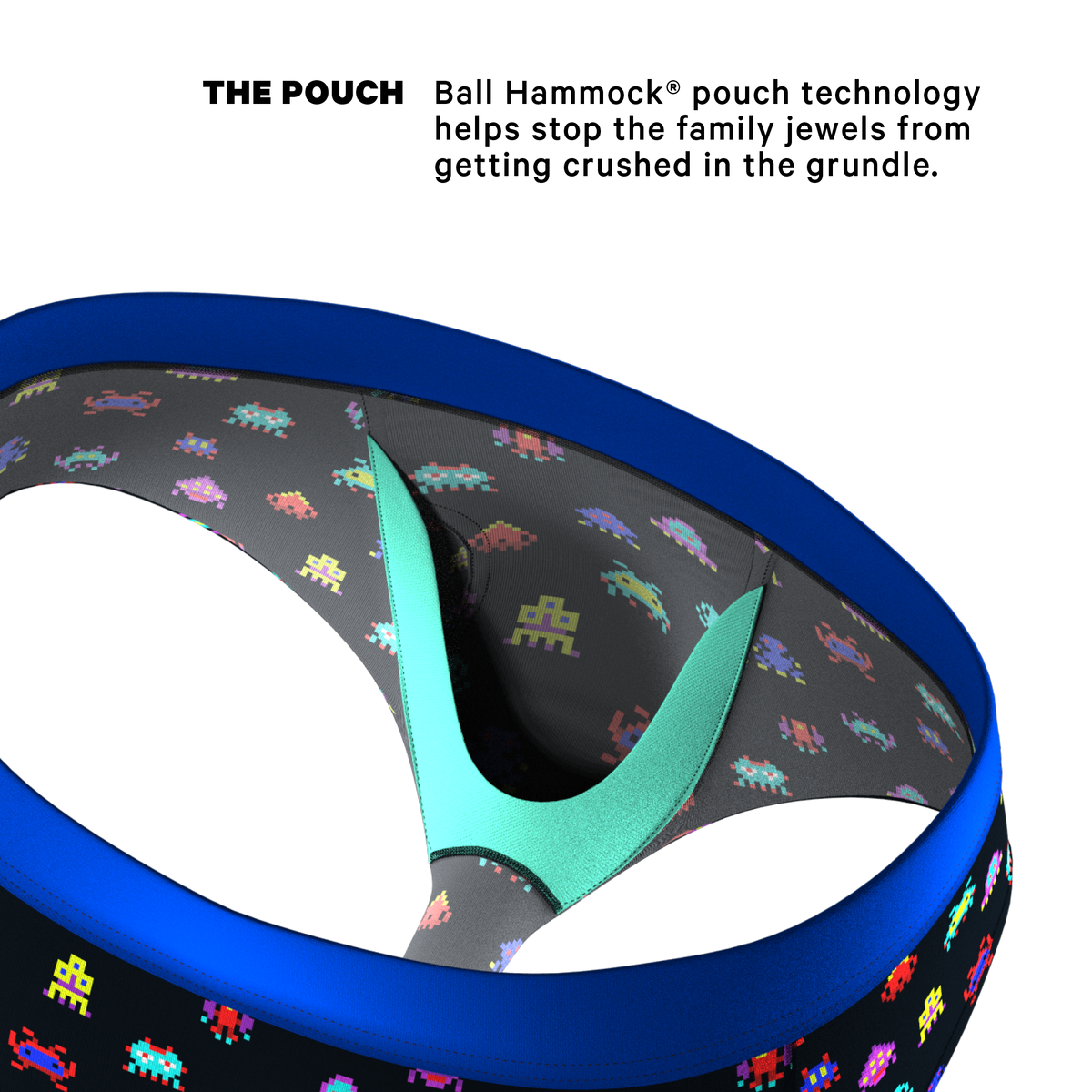 The Master Blaster | Video Game Ball Hammock® Pouch Underwear Briefs - Shinesty