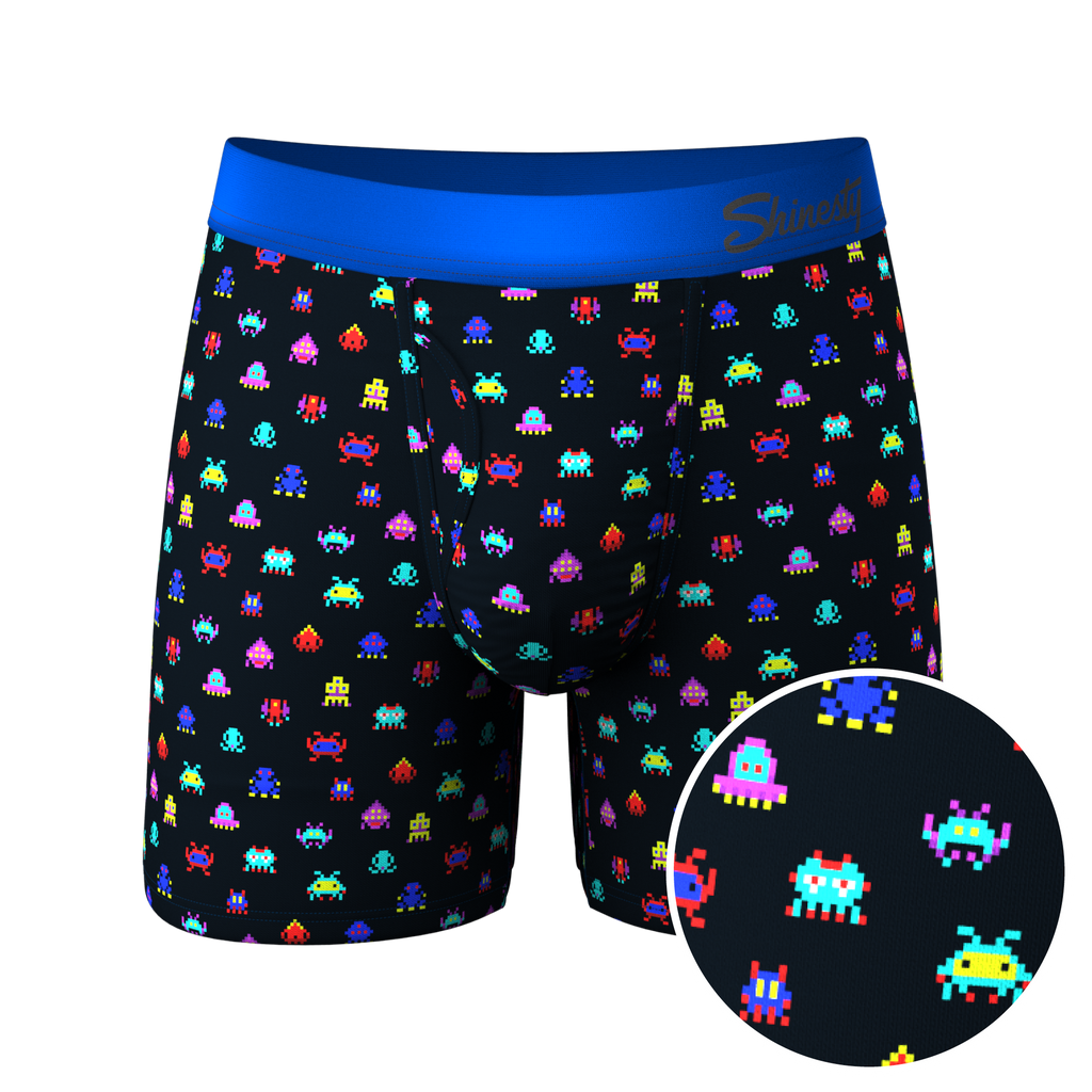 The Master Blaster | Video Game Ball Hammock® Pouch Underwear With Fly - Shinesty