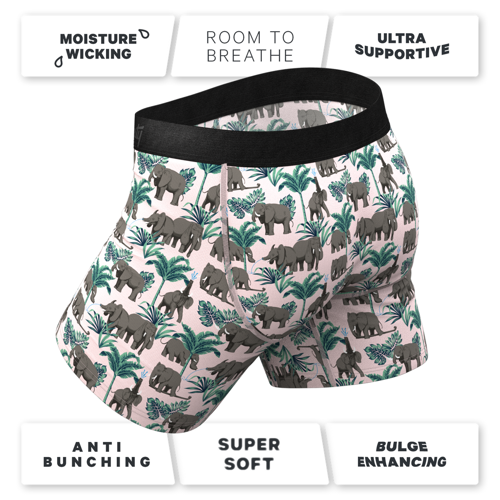 The Maximus | Tropical Elephant Ball Hammock® Pouch Underwear - Shinesty