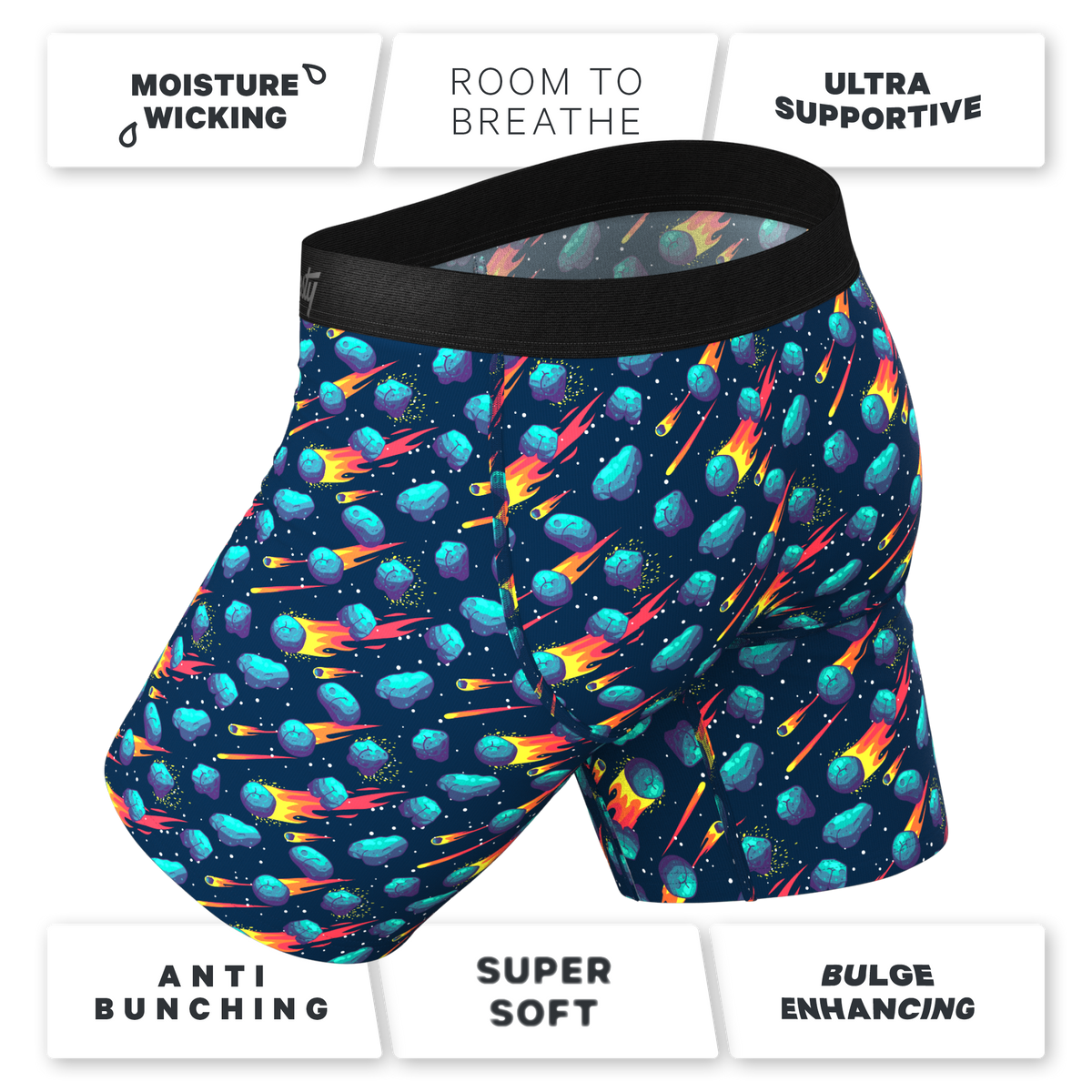 The Meateorite | Asteroid Ball Hammock® Boxer - Long Leg - Shinesty