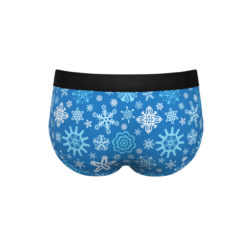 The Melt In Your Mouth | Glow In The Dark Naughty Snowflakes Ball Hammock® Pouch Underwear Briefs - Shinesty