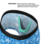 The Melt In Your Mouth | Glow In The Dark Naughty Snowflakes Ball Hammock® Pouch Trunks Underwear - Shinesty