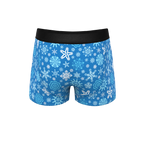 The Melt In Your Mouth | Glow In The Dark Naughty Snowflakes Ball Hammock® Pouch Trunks Underwear - Shinesty