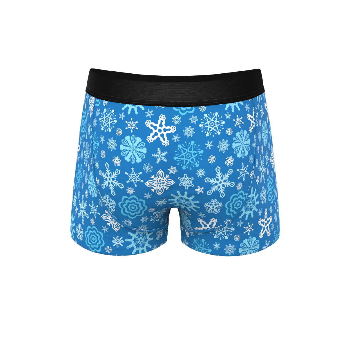 The Melt In Your Mouth | Glow In The Dark Naughty Snowflakes Ball Hammock® Pouch Trunks Underwear - Shinesty