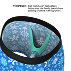 The Melt In Your Mouth | Glow In The Dark Naughty Snowflakes Ball Hammock® Pouch Underwear - Shinesty