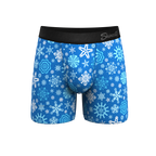The Melt In Your Mouth | Glow In The Dark Naughty Snowflakes Ball Hammock® Pouch Underwear - Shinesty