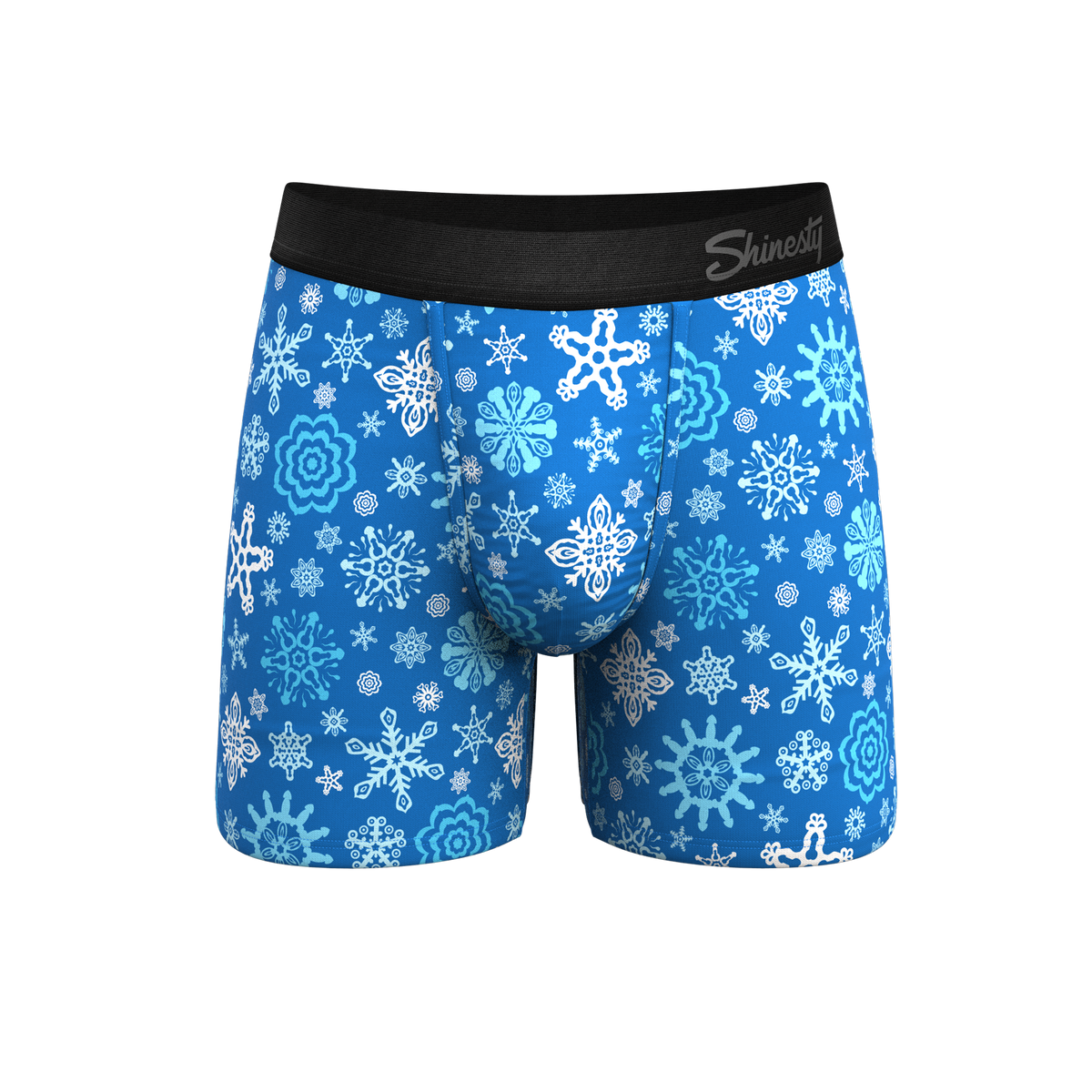 The Melt In Your Mouth | Glow In The Dark Naughty Snowflakes Ball Hammock® Pouch Underwear - Shinesty