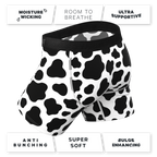 The Milk Me | Cow Print Ball Hammock® Pouch Underwear With Fly - Shinesty