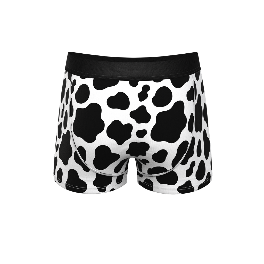 The Milk Me | Cow Print Ball Hammock® Pouch Trunk Underwear - Shinesty