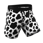 The Milk Me | Cow Print Ball Hammock® Boxer - Long Leg - Shinesty