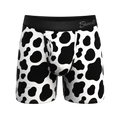 The Milk Me | Cow Print Ball Hammock® Pouch Underwear With Fly - Shinesty