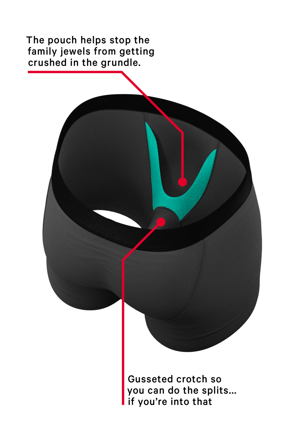 The Coal Miner | Dark Gray Ball Hammock® Pouch Underwear - Shinesty