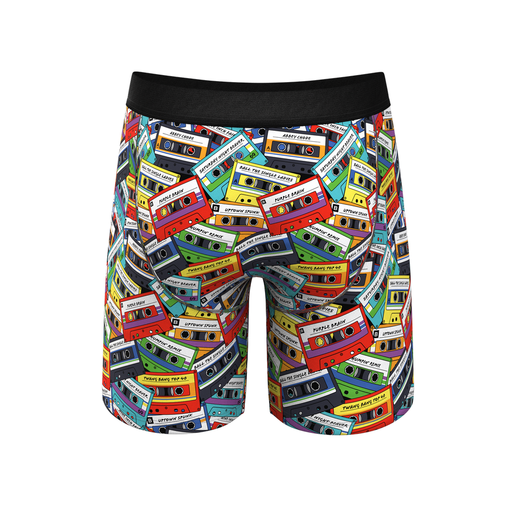 The Mixtape | Cassette Tapes Ball Hammock® Boxer - Long Leg - Shinesty