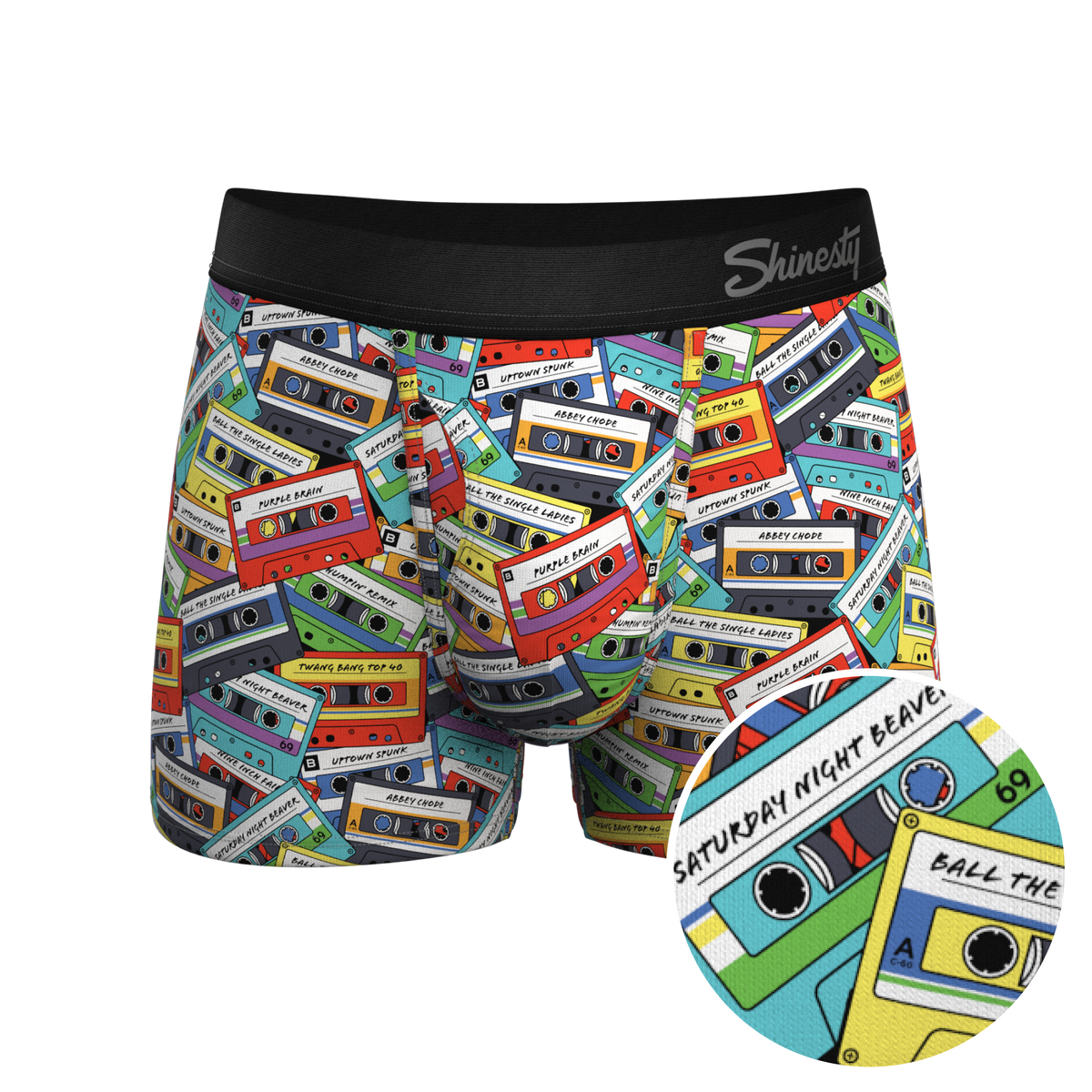 The Mixtape | Cassette Tapes Ball Hammock® Pouch Trunk Underwear - Shinesty