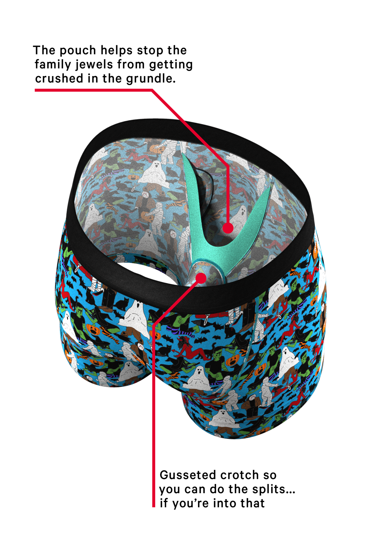 The Monster Smash | Halloween Ball Hammock® Boxers With Fly - Shinesty