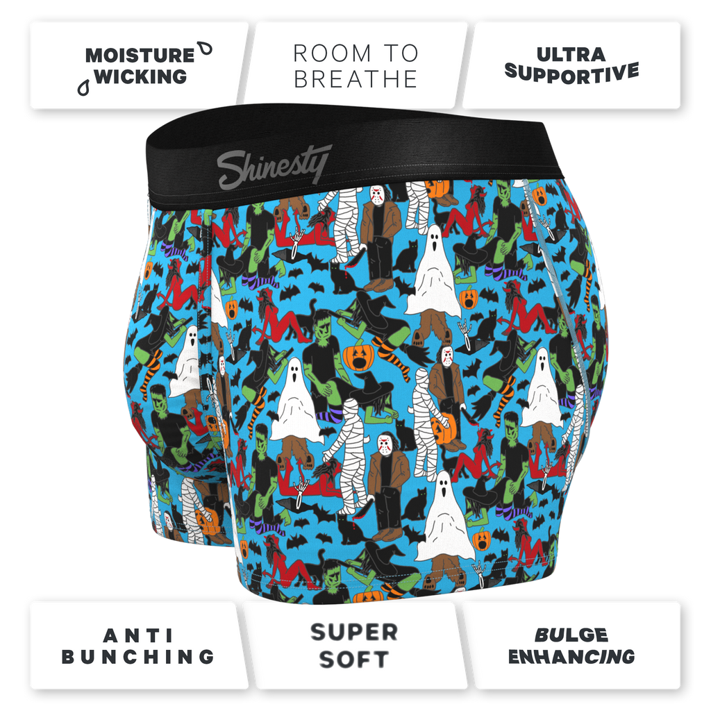 The Monster Smash | Halloween Characters Ball Hammock® Pouch Trunks Underwear - Shinesty