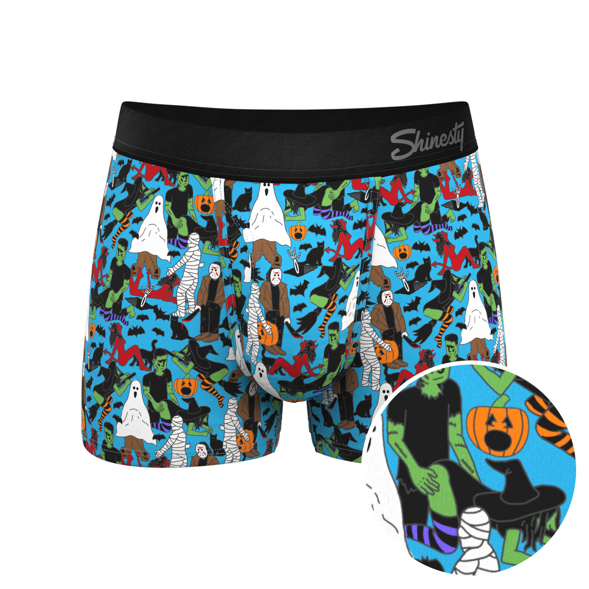 The Monster Smash | Halloween Characters Ball Hammock® Pouch Trunks Underwear - Shinesty