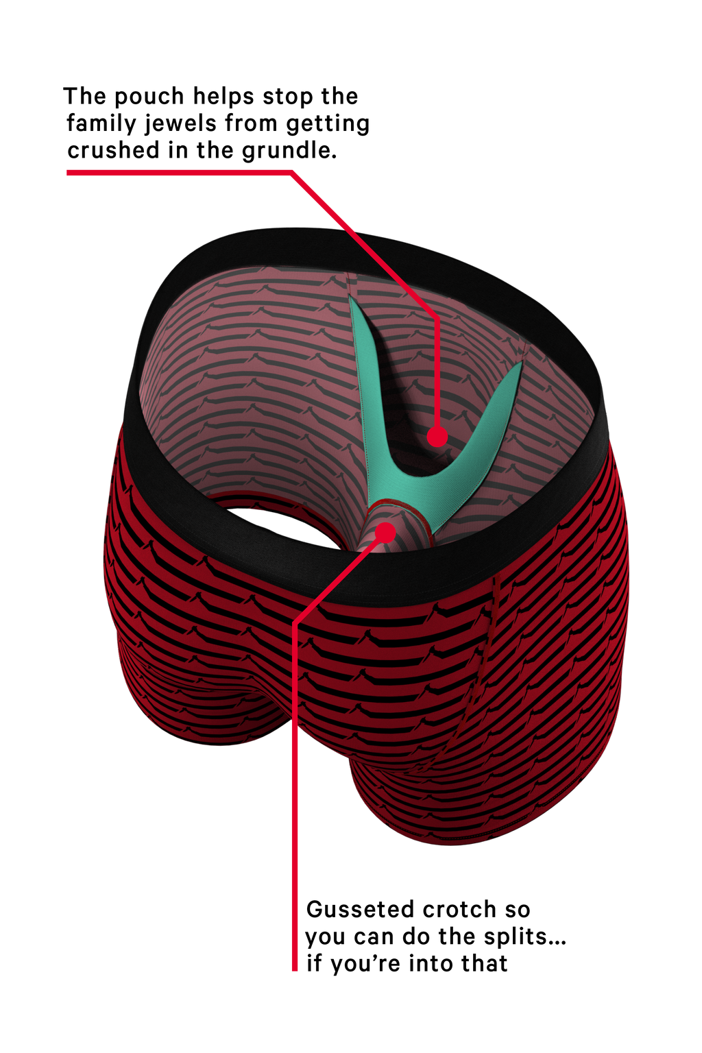 The Murder Weapon | Halloween Stripe Ball Hammock® Pouch Underwear - Shinesty