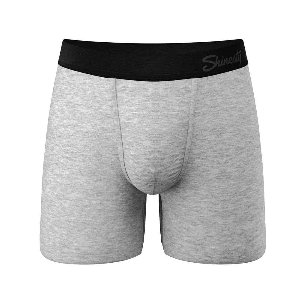The Gray Area | Grey Couples Ball Hammock® Boxer With Fly and Cheeky 2 Pack - Shinesty