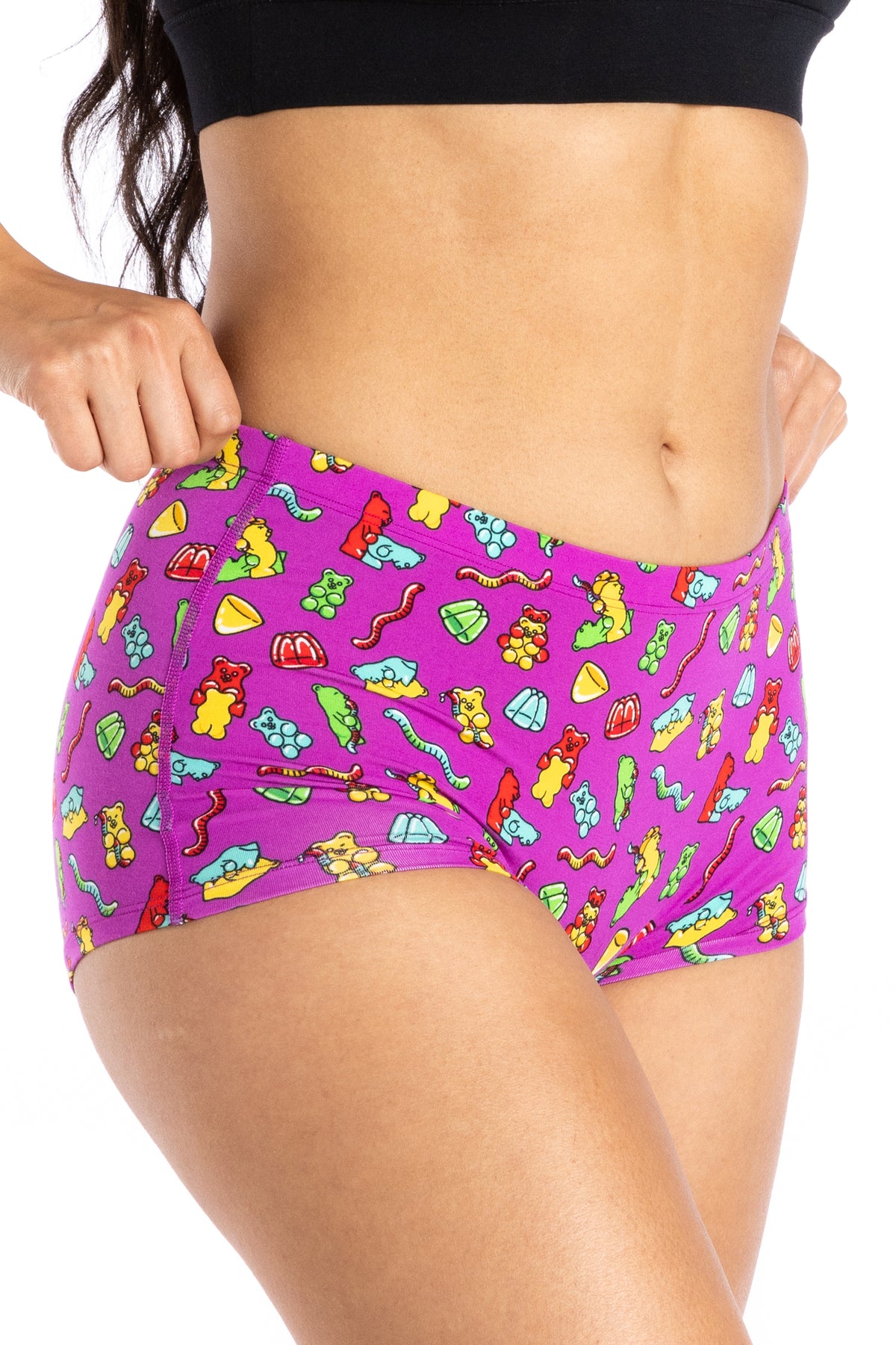 The Naughty Bears | Gummy Bear Modal Boyshort Underwear - Shinesty