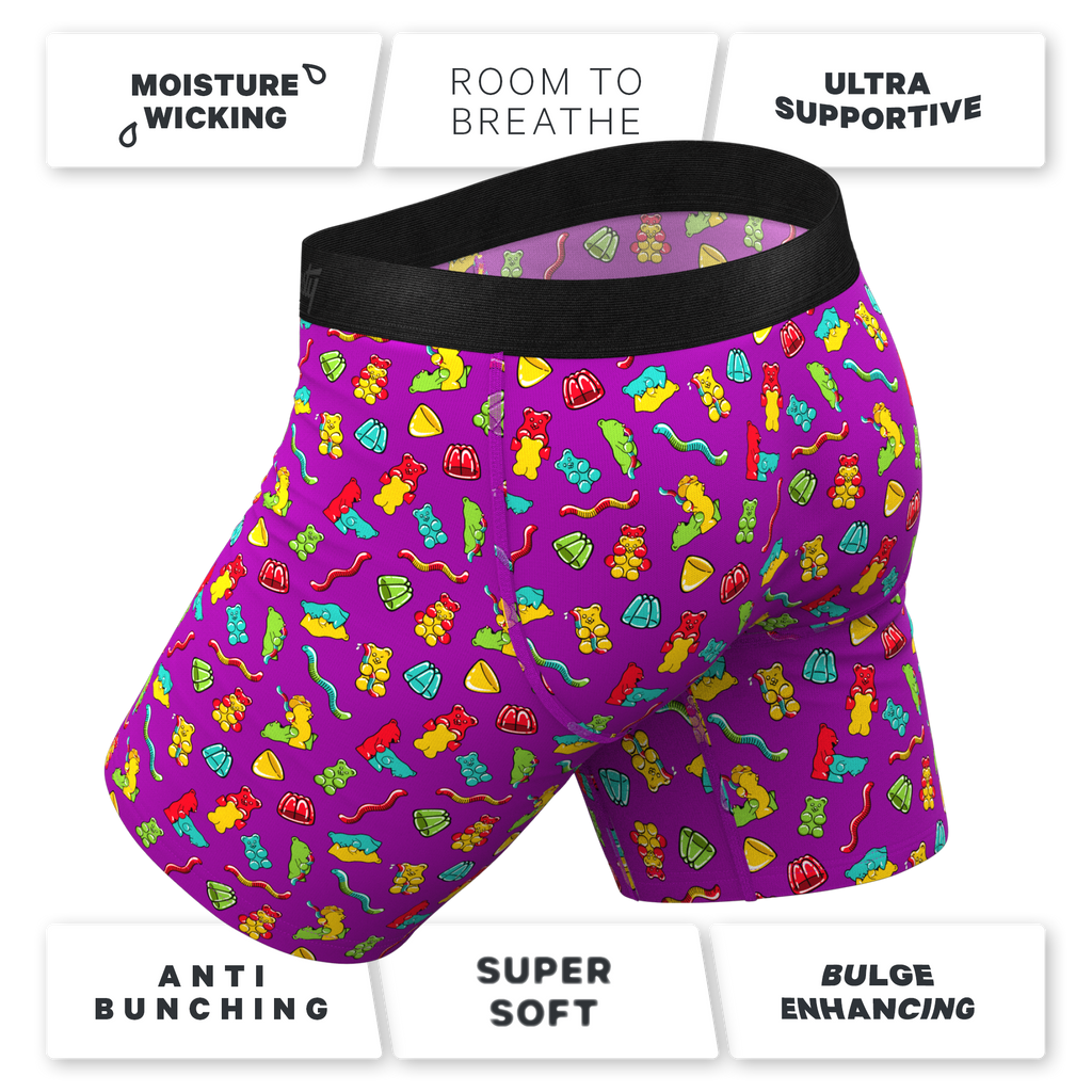 The Naughty Bears | Gummy Bear Ball Hammock® Boxer - Long Leg - Shinesty