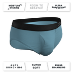 The Neptune | Slate Blue Ball Hammock® Pouch Underwear Briefs - Shinesty