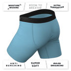 The Neptune | Slate Blue Ball Hammock® Boxer - Long Leg - Shinesty