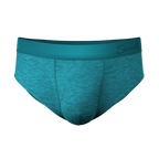 The Nerves of Teal | Teal Heather Ball Hammock® Pouch Underwear Briefs - Shinesty
