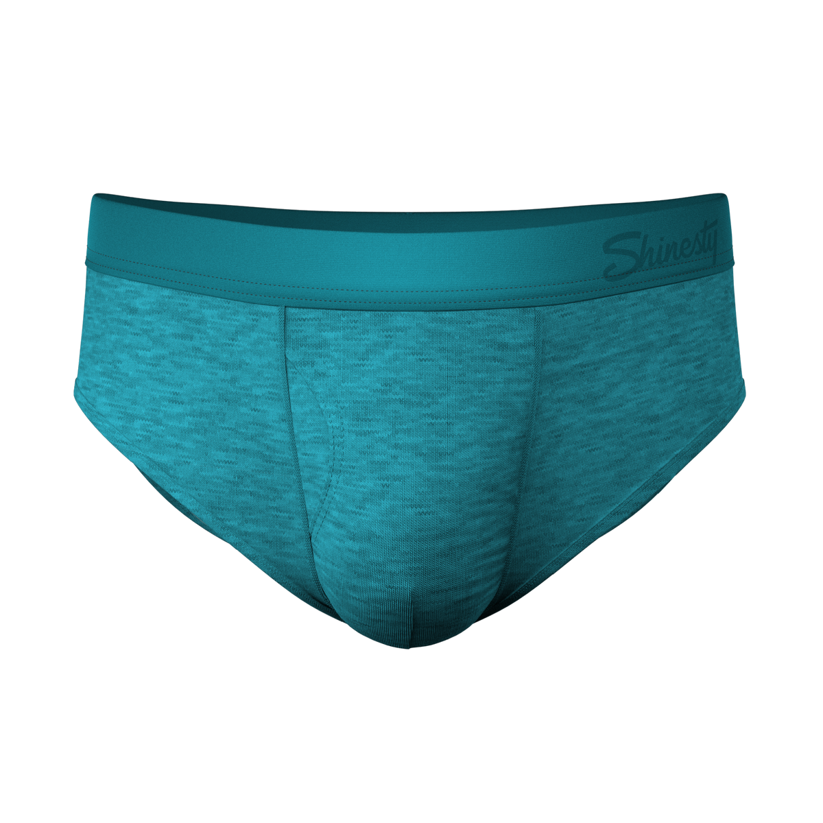 The Nerves of Teal | Teal Heather Ball Hammock® Pouch Underwear Briefs - Shinesty