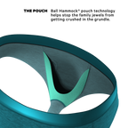 The Nerves of Teal | Teal Heather Ball Hammock® Pouch Underwear Briefs - Shinesty