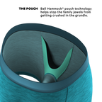 The Nerves of Teal | Teal Heather Ball Hammock® Pouch Underwear - Shinesty