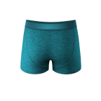 The Nerves of Teal | Teal Heather Ball Hammock® Pouch Trunks Underwear - Shinesty