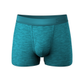 The Nerves of Teal | Teal Heather Ball Hammock® Pouch Trunks Underwear - Shinesty