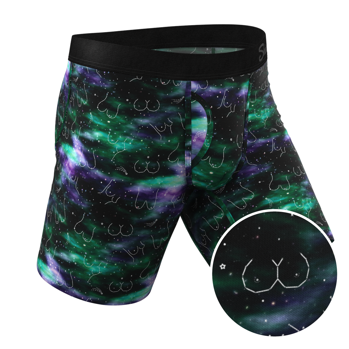 The Milky Way | Northern Lights Ball Hammock® Boxer - Long Leg - Shinesty