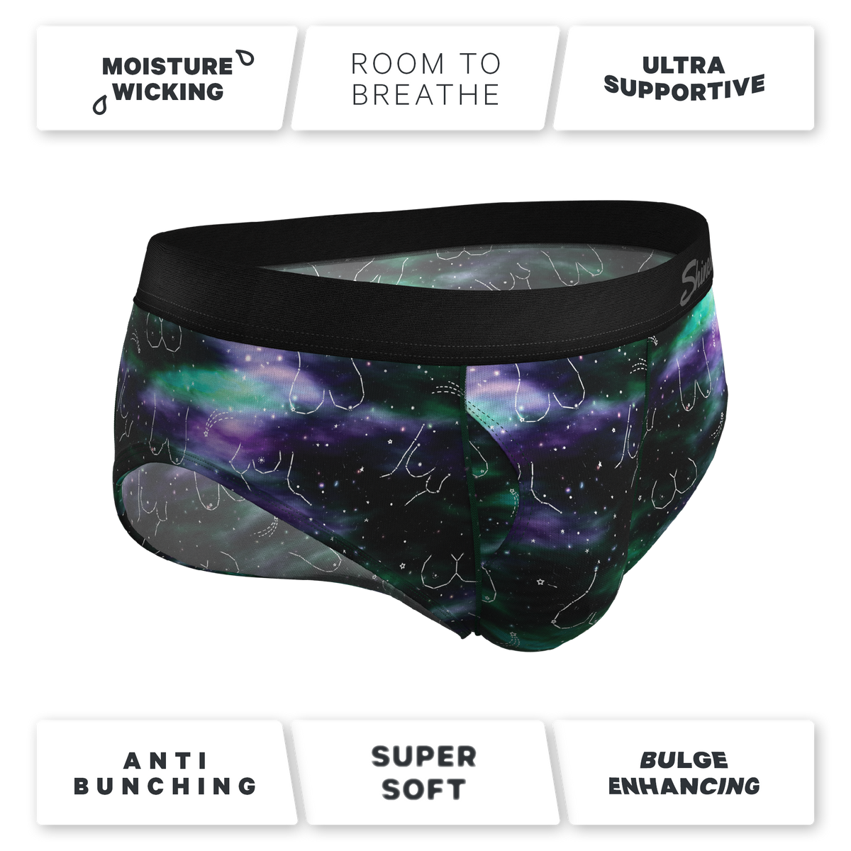 The Milky Way | Northern Lights Ball Hammock® Pouch Underwear Briefs - Shinesty