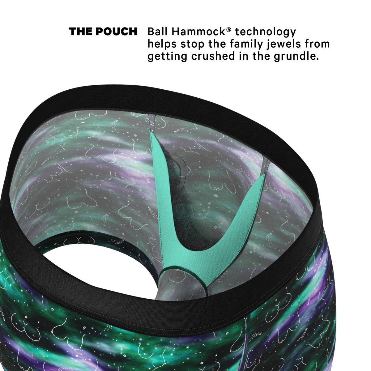 The Milky Way | Northern Lights Ball Hammock® Pouch Trunks Underwear - Shinesty