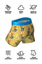 The Nudie Beach | Beach Scene Ball Hammock® Pouch Underwear With Fly - Shinesty
