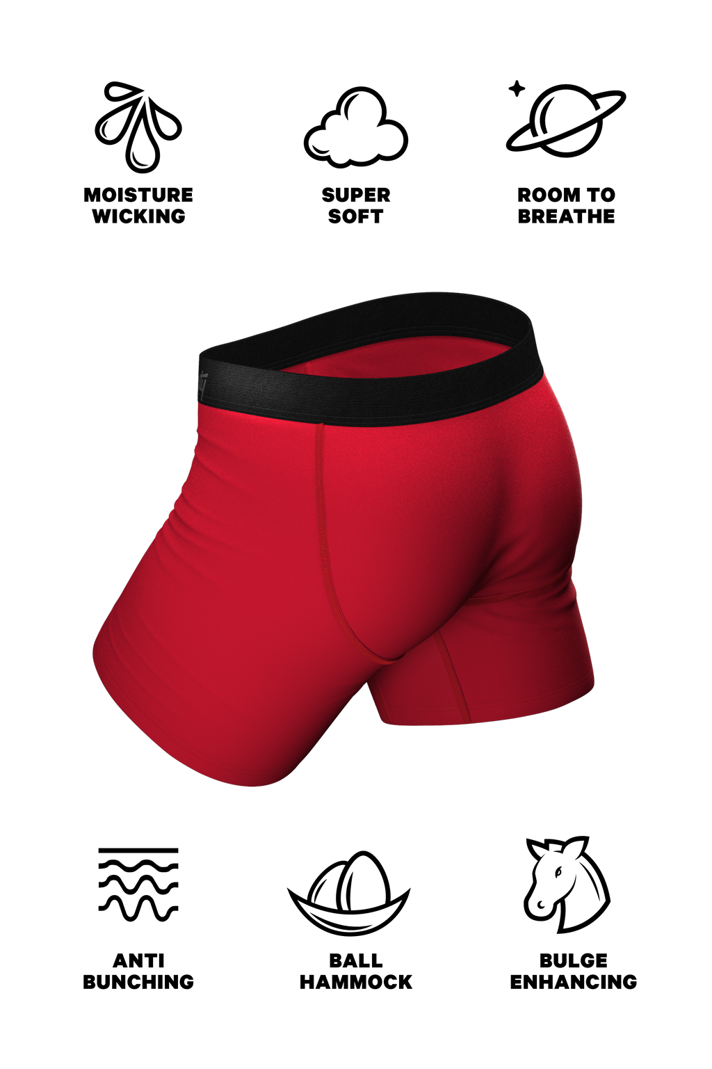 The Nutcrack-Him | Holiday Ball Hammock® Pouch Underwear With Fly - Shinesty