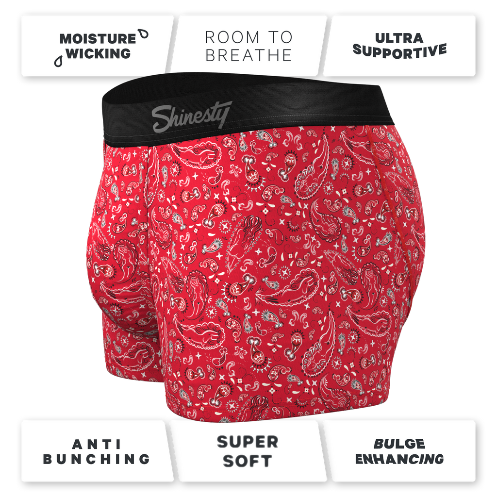 The Outlaw | Naughty Paisley Ball Hammock® Pouch Trunk Underwear - Shinesty