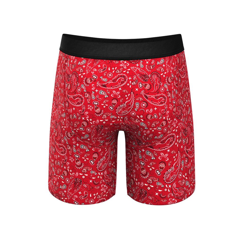 The Outlaw | Naughty Paisley Ball Hammock® Boxer - Long Leg - Shinesty