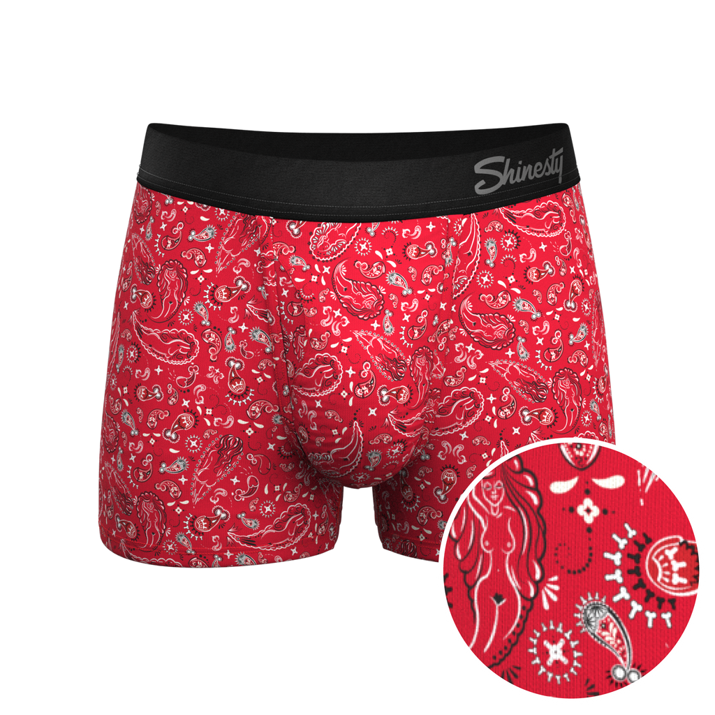 The Outlaw | Naughty Paisley Ball Hammock® Pouch Trunk Underwear - Shinesty