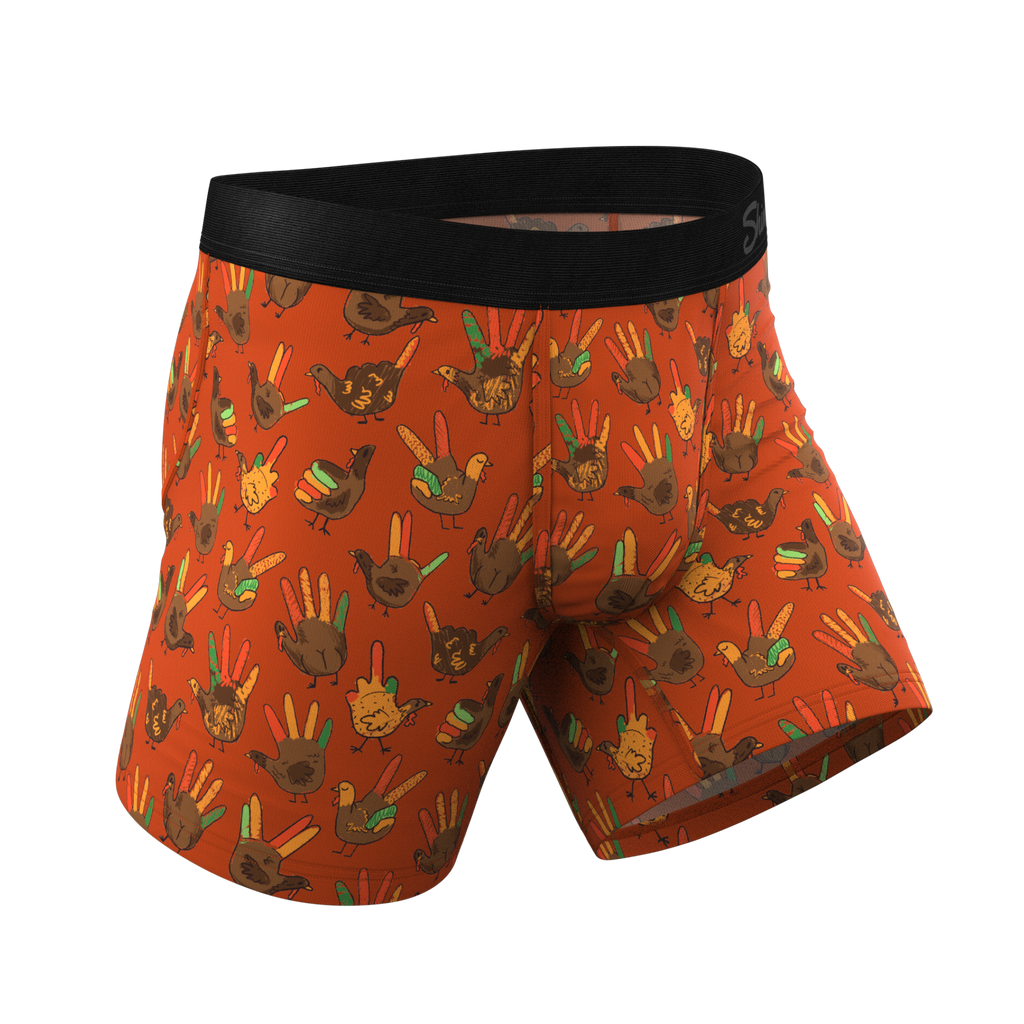 The Party Fowl | Thanksgiving Turkey Ball Hammock® Pouch Underwear - Shinesty