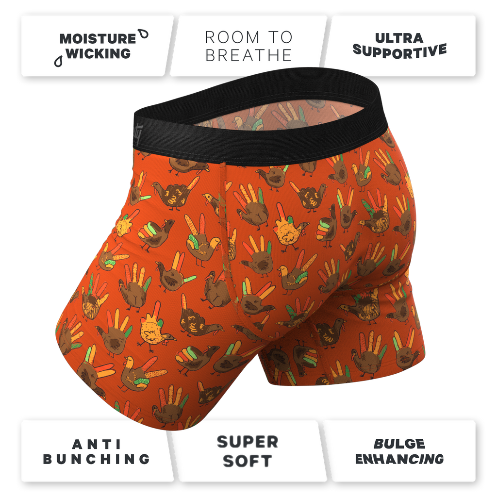 The Party Fowl | Thanksgiving Turkey Ball Hammock® Pouch Underwear - Shinesty