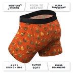 The Party Fowl | Thanksgiving Turkey Ball Hammock® Pouch Underwear With Fly - Shinesty