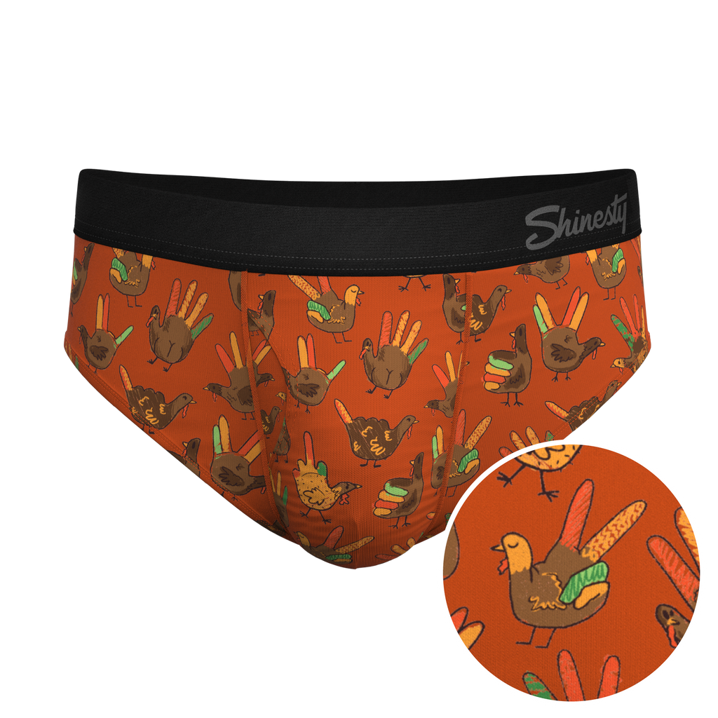 The Party Fowl | Thanksgiving Turkey Ball Hammock Pouch® Underwear Briefs - Shinesty