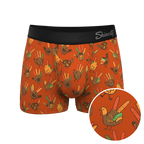 The Party Fowl | Thanksgiving Turkey Ball Hammock® Pouch Trunks Underwear - Shinesty