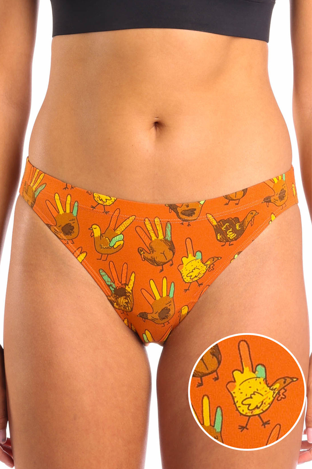The Party Fowl | Thanksgiving Turkey Modal Bikini Underwear - Shinesty