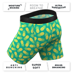 The Pineapple Express | Pineapple Ball Hammock® Boxer - Long Leg - Shinesty